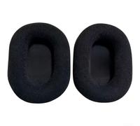 Coussinets d'oreille améliorés pour Logitech G Pro X 2ème génération - Mousse haute densité et tissu respirant - Coussins doux à isolation acoustique noir (velours noir)