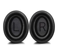 Abauoat Coussinets d'oreille pour Casque Bose,Coussinets de Rechange Professionnels pour Casque Bose QuietComfort Bose QC35/QC35 II,Mousse viscoélastique Acoustique et Cuir protéique(1Paire Noire)