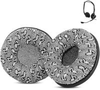Coussinets D'Oreille Compatible Avec Logitech Pc960 Usb H650E H820E Headsets Coussinets D'Oreille De Rechange En Tissu Durable Et Respirant Avec Mousse Haute Densité[CAS6213991]