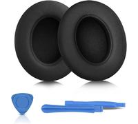 Coussinets d'oreille, Coussinets d'oreille pour Beats Studio 2 & Studio 3 Wired & Wireless Coussinets de Rechange en Mousse à Mémoire de Forme avec Cuir protéiné Souple (Noir)