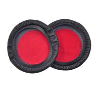 Coussinets d'oreille de-Maille rouge avec quelques ho