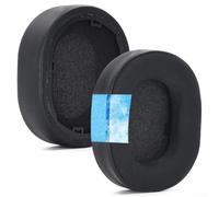 Coussinets d'oreille de qualité supérieure pour Corsair HS55 PRO HS65 Wireless - Coussinets de rechange en cuir protéiné souple - Mousse à mémoire de forme épaisse pour plus de confort - Ensemble noir