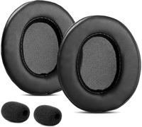 Coussinets d'oreille de rechange compatibles avec les casques stéréo Roccat ElO 7.1 Air/ELO 7.1 USB/ELO X (coussinets en cuir protéiné)