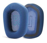 Coussinets d'oreille de rechange G733 en tissu maille compatible avec les casques sans fil Logitech G733 Lightspeed RGB sans fil haute densité en mousse à mémoire de forme - Pièces de réparation -