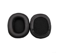 Coussinets d'oreille de rechange pour casque Audio-Technica ATH-M10 M20 M30 M40 M50x SX1a PRO5, coussinets d'oreille en cuir souple noir, montage facile (noir)
