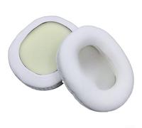 Coussinets d'oreille de rechange pour casque Audio-Technica ATH-M10 M20 M30 M40 M50x SX1a PRO5, coussinets d'oreille en cuir souple noir, montage facile (blanc)