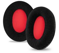 Coussinets d'oreille de rechange pour casque HyperX Cloud Stinger/Flight/X/II/III/Alpha/Core/Mix (velours/noir/rouge)