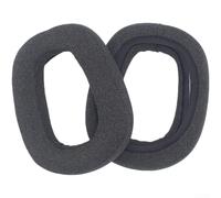 Coussinets d'oreille de rechange pour casque Logitech Zone Vibe 100 en cuir protéiné Noir