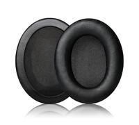 Coussinets d'oreille de Remplacement Compatible avec Casque Kingston HyperX Cloud II 2, Cloud Alpha/Alpha S, Cloud Flight/Stinger, Oreillettes Gamer en Mousse à Mémoire de Forme & Cuir Protéiné, Noir