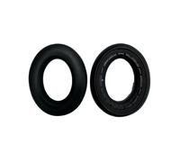 Coussinets d'oreille de remplacement compatibles avec Sennheiser ACCENTUM Plus & RIG 300 PRO, Cuir protéiné, Plusieurs couleurs, 2 pièces Black