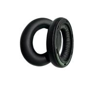 Coussinets d'oreille de remplacement en peau de mouton noirs compatibles avec Sennheiser Momentum 4