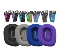 Coussinets d'oreille en coton pour casque Logitech G733, coussin d'oreille en mousse de haute qualité, adapté parfaitement 6.16 noir
