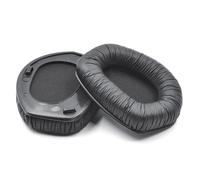 Coussinets d'oreille en cuir artificiel anti-rides pour écouteurs Sennheiser Black