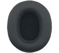 Coussinets d'oreille en cuir protéiné avec mousse à mémoire de forme, compatibles avec SKULLCANDY Crusher 3.0 Wireless & HESH3, respirant, 90 x 70 mm, noir (F)