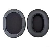Coussinets d'oreille en cuir protéiné conçus pour Sony WH-1000XM5 avec système de ventilation en maille de football et gel de refroidissement ComFor FORt Layer (D)