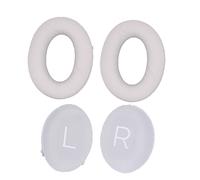 Coussinets d'oreille en cuir protéiné pour casque Bose QuietComfort 45 White