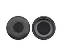 Coussinets d'oreille en cuir protéiné souple pour casques Jabra pour evolve 20 30 40 65 - Housse de coussin respirante avec isolation phonique pour une utilisation au bureau Noir 60 x 18 mm (H)