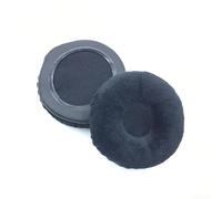 Coussinets d'oreille en cuir protéiné souple pour casques Jabra pour evolve 20 30 40 65 - Housse de coussin respirante avec isolation phonique pour une utilisation au bureau, noir, 60 x 18 mm (D)