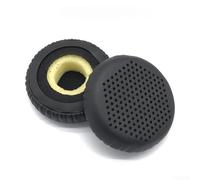 Coussinets d'oreille en cuir protéiné souple pour casques Jabra pour evolve 20 30 40 65 - Housse de coussin respirante avec isolation phonique pour une utilisation au bureau Noir 60 x 18 mm (F)