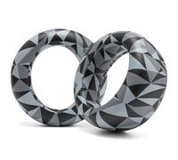 Coussinets d'oreille en Cuir PU améliorés WC PadZ Pulse Elite compatibles avec PS5 Pulse Elite par Wicked Cushions | Coussin Plus épais et Ouverture Plus Large | Geo Grey