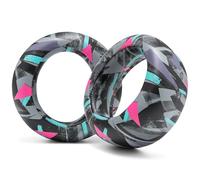 Coussinets d'oreille en Cuir PU améliorés WC PadZ Pulse Elite compatibles avec PS5 Pulse Elite par Wicked Cushions | Coussin Plus épais et Ouverture Plus Large | 90's Black