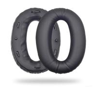 Coussinets d'oreille en cuir PU pour Sony MDR-1000X Noir | Compatibilité parfaite, s'adapte aux WH-1000XM2 et MDR-1000X, bloque efficacement les bruits extérieurs