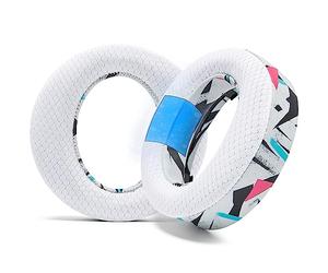 Coussinets d'oreille en Gel rafraîchissant WC Freeze Pulse 3D compatibles avec Sony PS5 Pulse 3D, fabriqués par Wicked Cushions | Coussin Plus épais et Ouverture Plus Large | 90's White