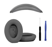 Coussinets d'oreille en mousse à mémoire de forme haute densité pour casque QC45 QC35, confortables et durables. Housses de coussin pour les amateurs de musique