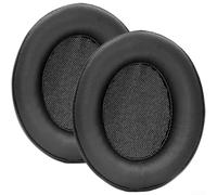 Coussinets d'oreille en mousse à mémoire de forme pour casque Denon Noir (A | Pour cuir protéiné de qualité supérieure, confortable à porter, de longues sessions, noir, spécialement conçu pour Denon