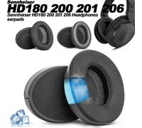 Coussinets d'oreille en mousse de remplacement pour Sennheiser HD 180 200 201 206 418 419 421 428 429 438 439 448 449, oreillettes en mousse à mémoire de forme Velvet