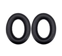 Coussinets d'oreille en peau d'agneau souple, housses de-Noir