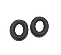 Coussinets d'oreille en peau de mouton 1 paire Le noir