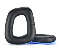 Coussinets d'oreille en PU pour Logitech G35 G930 G430 F450 G331 G231 G431 G432 Black+Blue
