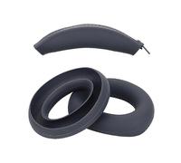 Coussinets d'oreille en silicone pour casque Anker Soundcore Space Q45/Life Q30 Q35 - Couleur : Noir
