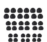 18 Paires de Coussinets d'oreille en Silicone pour écouteurs Intra-Auriculaires de 4,5 à 6 mm, 3 Tailles, 6 Paires chacune, Embouts d'oreille en Silicone de Remplacement