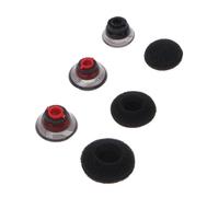 Coussinets d'oreille en Silicone souple, oreillettes transparentes, accessoires en mousse noire pour Plantronics Voyager 5200