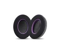 Coussinets d'oreille en tissu respirant pour casque HyperX Cloud 2/3, Noir Violet