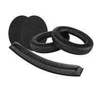 Coussinets d'oreille Geekria QuickFit en Cuir protéiné pour Sennheiser HD380 Pro, HD380, PC350, Coussin d'oreille pour Casque Game Zero et Coussin de Serre-tête/Combinaison de pièces de réparation