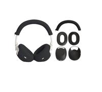 Coussinets d'oreille, Housse en Silicone, Bandeau pour Sony WH-1000XM6, Coque de Protection pour Casque, Coussinets d'oreille, Coussins, Oreillettes, Manchon pour Bandeau (Noir)