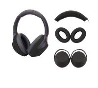 INF Coussinets d'oreille et housses pour Sony WH-1000XM3/4 – Remplacement silicone – Noir
