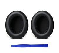 Coussinets d'oreille, Oreillettes de Remplacement pour Beats Studio 3 et Studio 2 Casque Circum-aural, Cache-Oreilles Couverts en Cuir Protéine, Supression de Bruit Mousse à Mémoire Noir