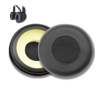 Coussinets d'oreille, Oreillettes de Remplacement pour Jabra Evolve 75+ 65+ 40 30II 20se 20 Prime Coussinets Casque avec Cuir Protéine et Mousse à Mémoire Haute Densité Doux et Confortable Noir