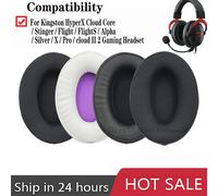 Coussinets d'oreille pour casque de jeu HyperX Cloud Core / Stinger / FlightS / Alpha / Silver / X / Pro / cloud II 2 black Protein