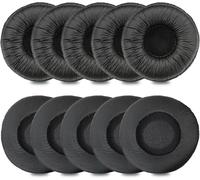 Coussinets d'oreille pour Casque Plantronics 50mm Coussinets de Rechange pour Plantronics Blackwire 3210 3220 3320 C3225 HW261N HW510 HW520 Jabra Pro 920 930 9450 Biz 1500 2400 (10 Pièces)