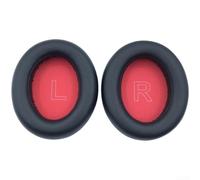 Coussinets d'oreille pour casque Soundcore Life Q10 Q20, coussinets de rechange en cuir protéiné souple avec mousse à mémoire de forme, accessoires respirants noirs (B)