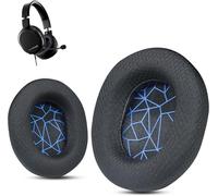 Coussinets d'oreille professionnels Arctis 7-Coussinets de rechange en tissu respirant bleu pour casque sans fil SteelSeries Arctis 1/Pro/3/5/7/7+/7p/7X/9,Prime tous les modèles