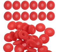 Coussinets d'oreille Rouge 15mm 50 Pièces en Mousse | Rechange pour Embouts Usés, Intérieur Rembourré, Plus Respirant, Retrait Facile, Écoute Musicale en Marche
