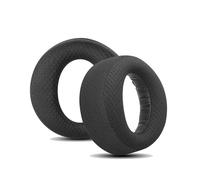 Coussinets d'oreillette compatibles avec le casque Sony PS5 PlayStation Pulse, en tissu noir.