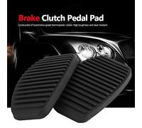 Coussinets en Caoutchouc pour Pédale d'embrayage de Frein Automatique, Remplacement Durable pour Doblo Albea Punto Palio Fiorino, 1 Paire pour Conducteurs, Matériau en Caoutchouc Noir