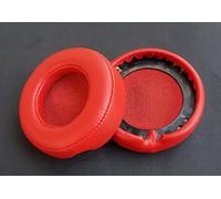 Coussinets en cuir pour réparation de coussinets compatibles avec les casques Beats Mixr (rouge)